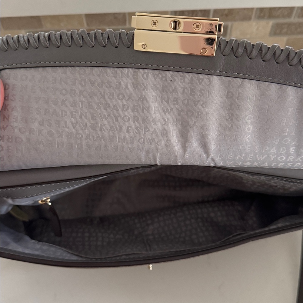 ♠️ Kate Spade Grey Suede Purse NWOT ✨ - Picture 5 of 8